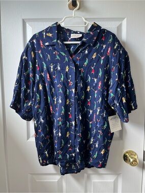 Vintage Susan Bristol Button-Down Shirt Blouse Made in Canada